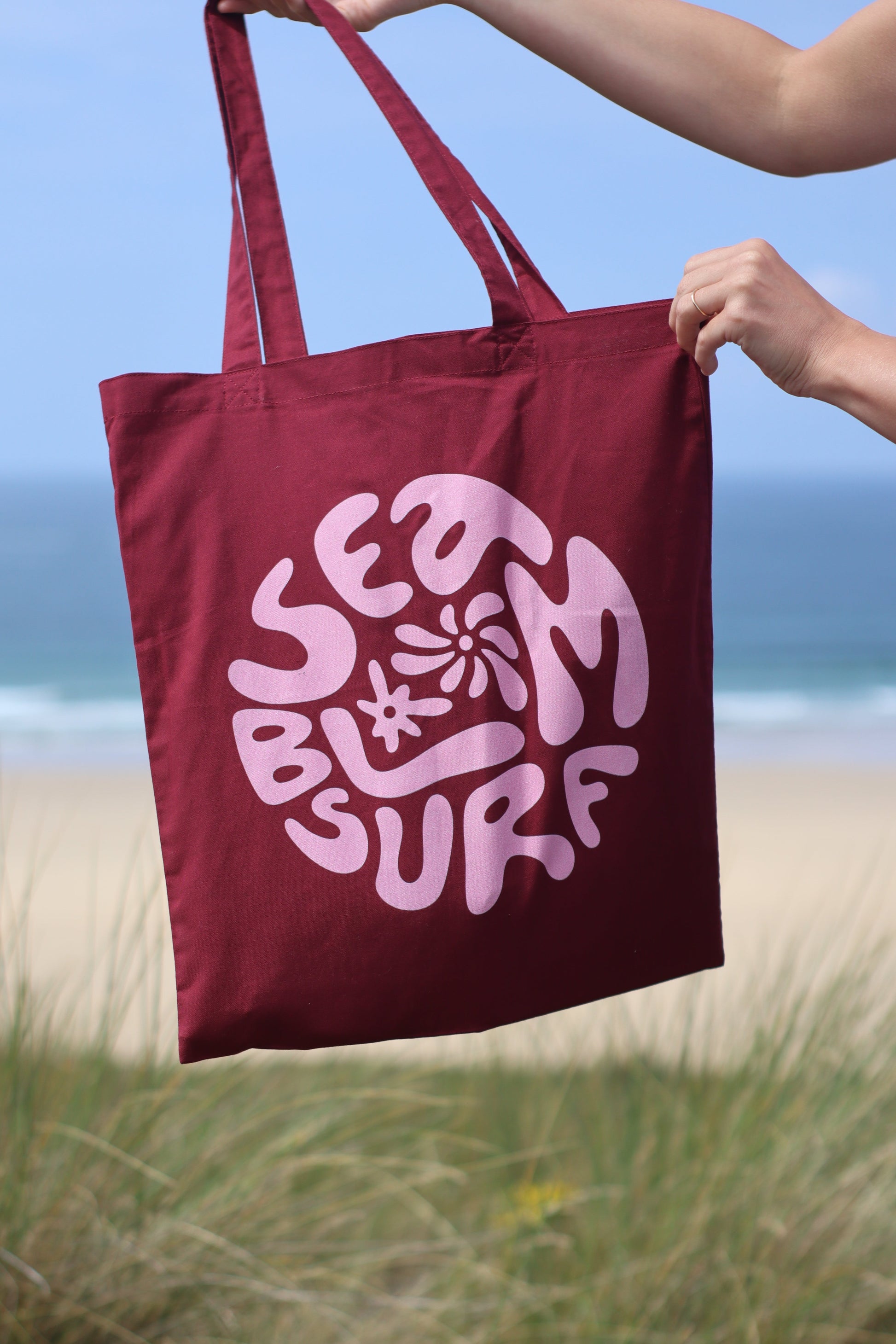 Sea Bloom Tote - Wild Berry