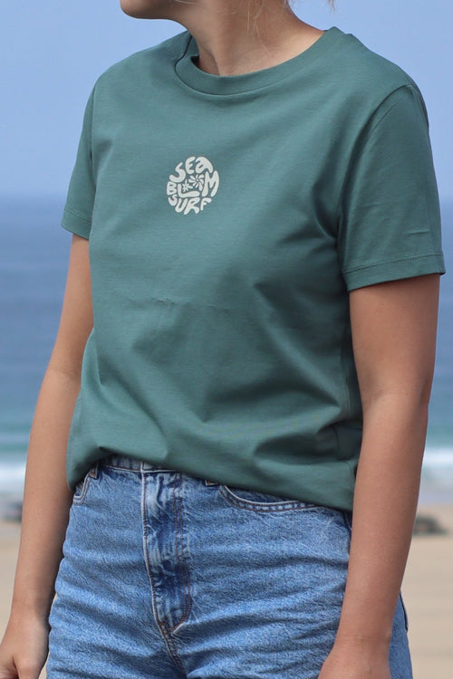 Sea Bloom Tee - Seafoam
